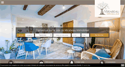 Desktop Screenshot of mirabeau-immobilier.com