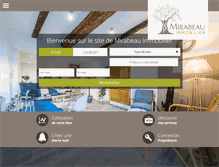 Tablet Screenshot of mirabeau-immobilier.com